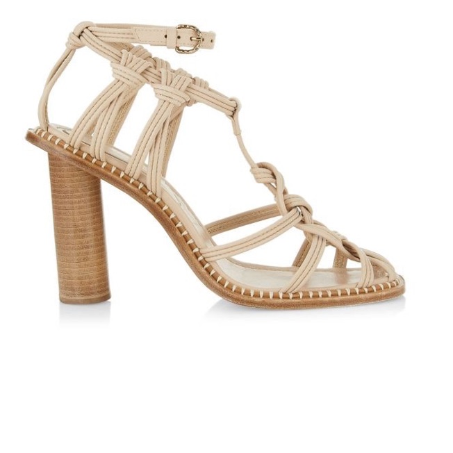 New Ulla Johnson Tula Knotted Slingback Sandals Size 10(Us)/ Size 40(Uk)